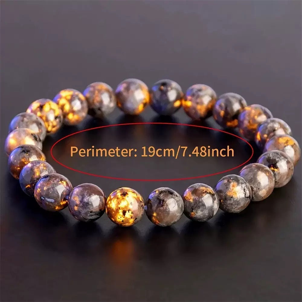 Flame Stone Beads-Natural Gemstones Balance Protection Bracelet