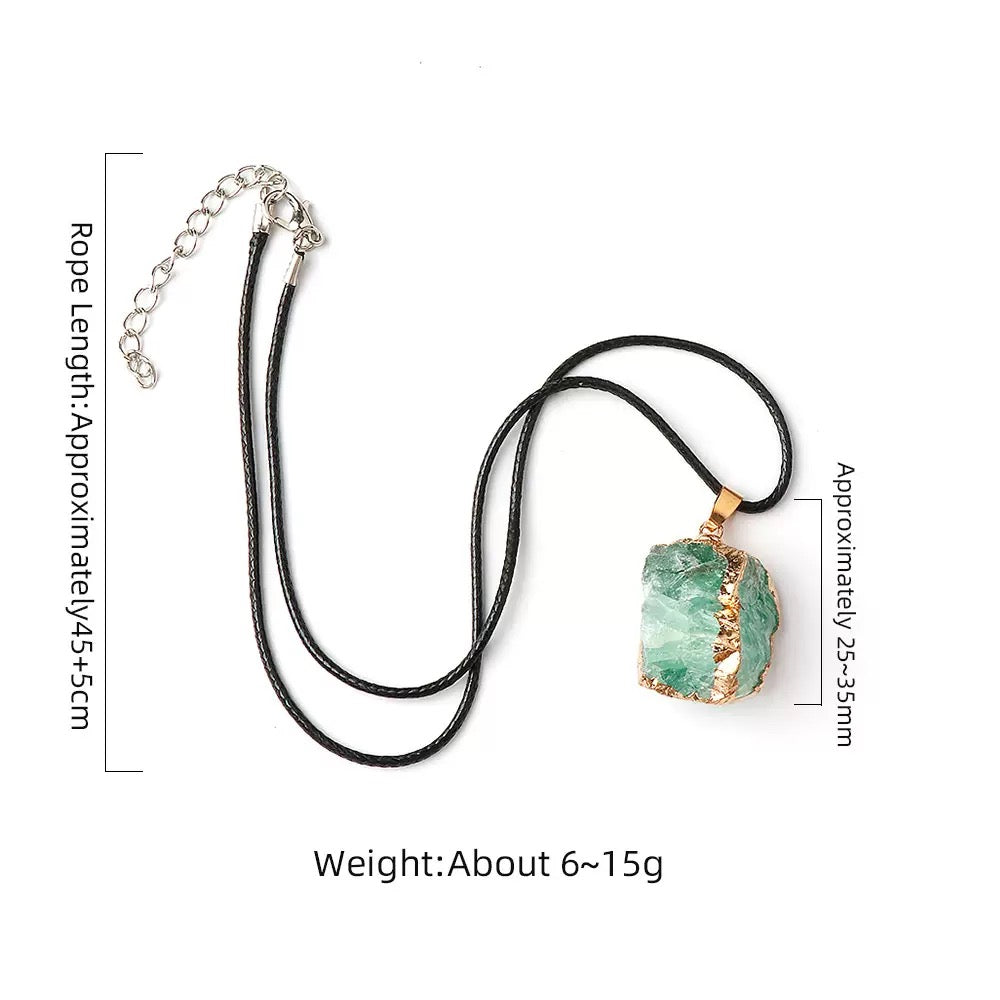Fluorite Crystal Pendant | wealth&protectio-Meditation, Jewelry Gift and Home Decor