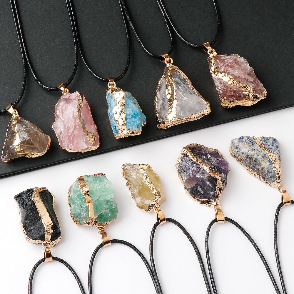 Fluorite Crystal Pendant | wealth&protectio-Meditation, Jewelry Gift and Home Decor