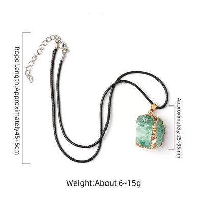 Fluorite Crystal Pendant | wealth&protectio-Meditation, Jewelry Gift and Home Decor