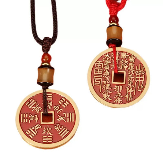 Five Emperor Coin Necklace –  Healing &wealth&blessing Crystal Bracelet for Women Men