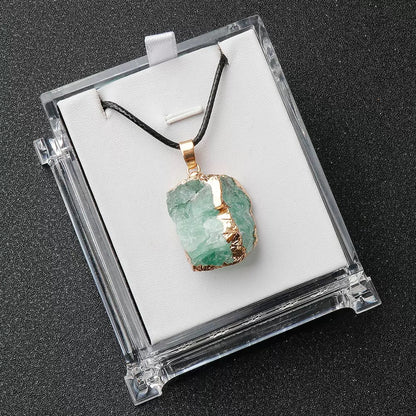 Fluorite Crystal Pendant | wealth&protectio-Meditation, Jewelry Gift and Home Decor