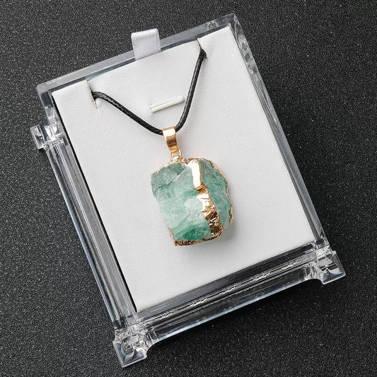 Fluorite Crystal Pendant | wealth&protectio-Meditation, Jewelry Gift and Home Decor