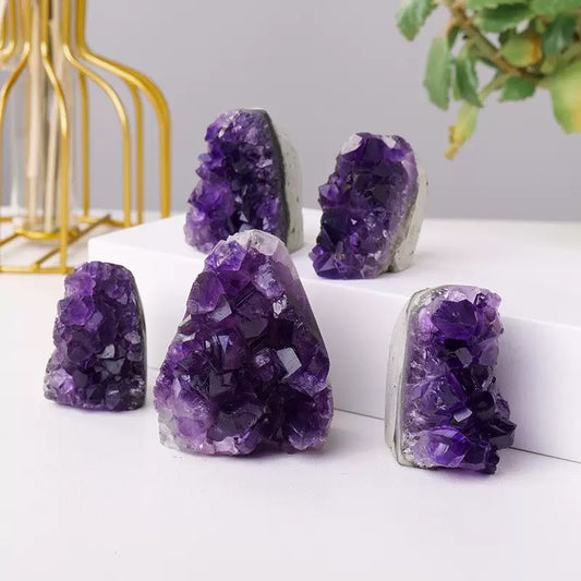 Rough Crystals Bulk Raw Amethyst Quartz Healing Stones for Tumbling, Wire Wrapping, fengshui,Meditation