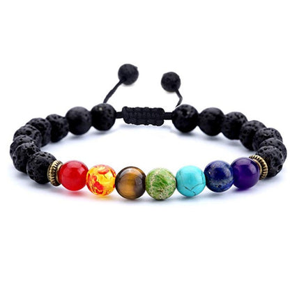 Strong Healing Crystal Bracelet 8MM Stone Bracelet Lucky Beaded Bracelet Chakra Bracelet 6.5 inch Positive Energy Bracelet Inspirational Gifts for Women Mom